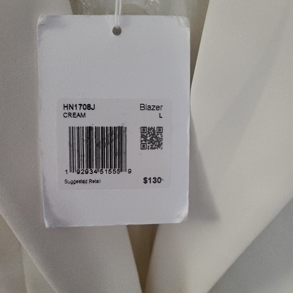 ENDLESS ROSE BLAZER in a Cream color size L - Picture 5 of 12